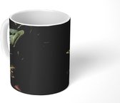 Mok - Dieren en planten - Schilderij van Melchior d'Hondecoeter - 350 ML - Beker