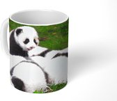 Mok - Koffiemok - Panda's - Gras - Deken - Mokken - 350 ML - Beker - Koffiemokken - Theemok