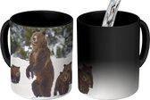 Magische Mok - Foto op Warmte Mok - grizzly beer - 350 ML