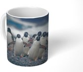 Mok - Koffiemok - Adelie pinguïns op het strand - Mokken - 350 ML - Beker - Koffiemokken - Theemok