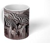 Mok - Zebra's in het water - 350 ML - Beker