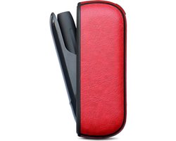 KELERINO. Leren Hoes geschikt voor IQOS 3 Duo - Rood