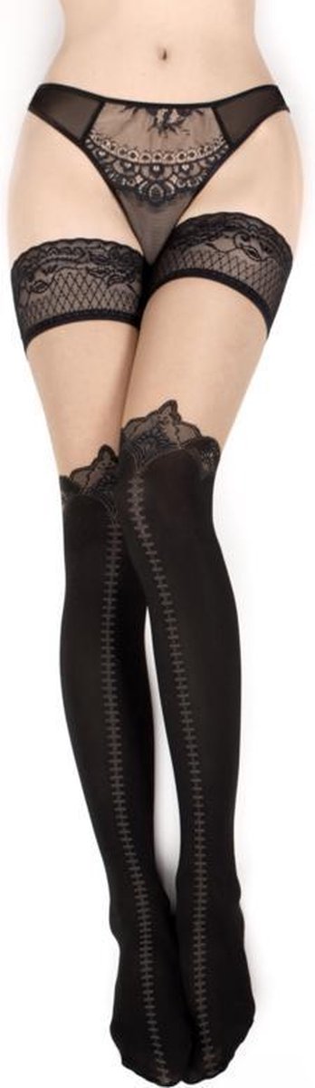 Goedkoopste Studio Collants EROTISCHE HOLD-UP KOUSEN zwart S/M