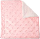 Soft Touch - Knuffeldoekje Bubble Hartjes - 34 x 34 cm - Roze