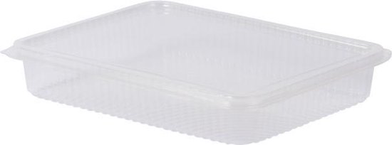 PLA doorzichtige afsluitbare bakjes, 100% composteerbaar Transparant, Containers | bol.com