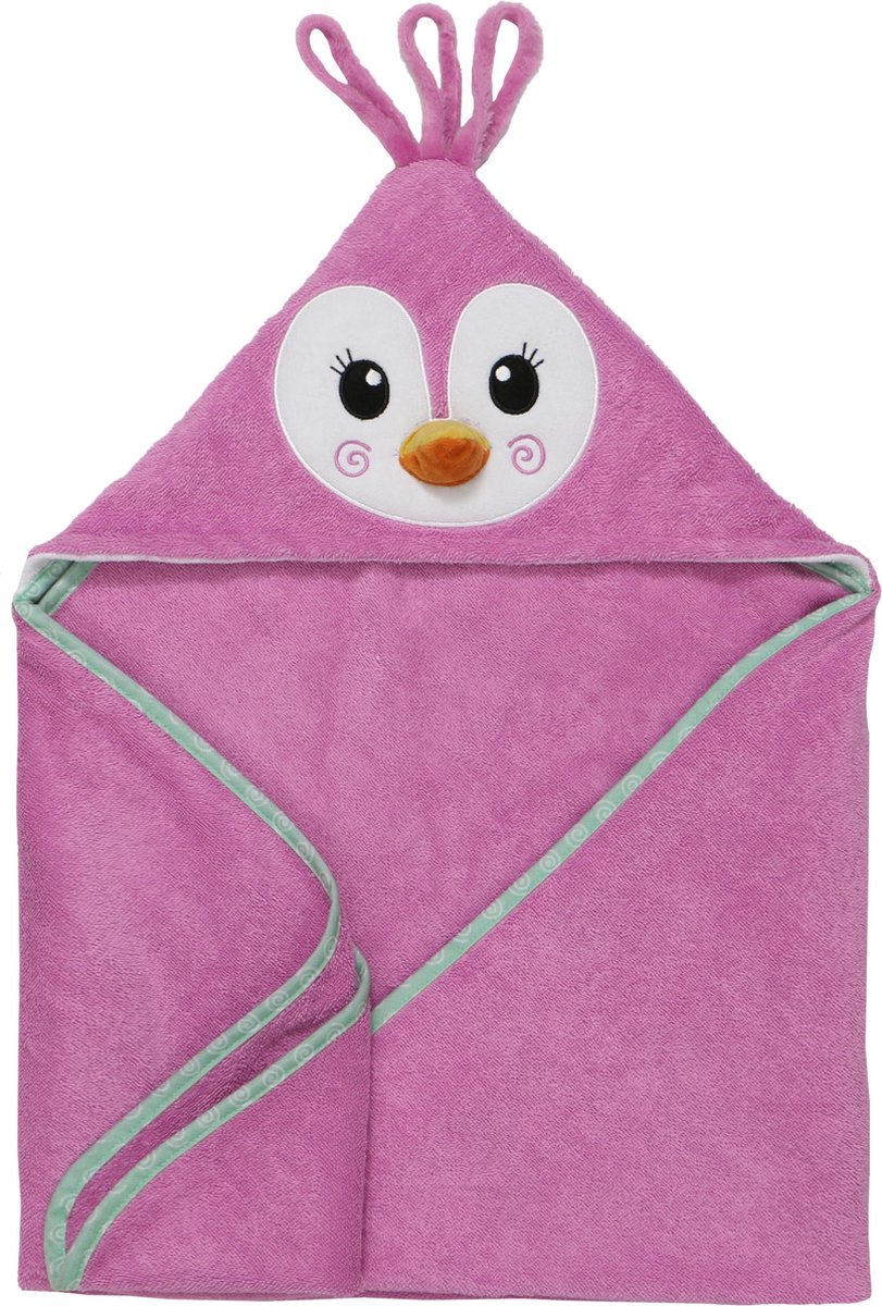 Zoocchini baby badcape 100% katoen - Penny the Penguin