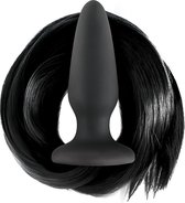 Zwarte Buttplug met Zwarte Staart