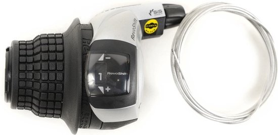 Foto: Shimano shimano revo shifter 3v links zilver zwart 180 cm