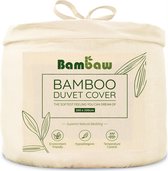 Bamboe Dekbed | 200 x 200cm | Ultrazacht | Ivoor | Eco Dekbedhoes | Luxe Bamboe Beddengoed | Hypoallergeen Dekbedovertrek | Puur Bamboe viscose rayon Dekbedhoes | Ultra-ademende St