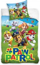 dekbedovertrek Paw Patrol 140 x 200 cm/65 cm groen