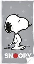 strandlaken Snoopy junior 140 x 70 cm katoen grijs