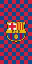 strandlaken FC Barcelona 70 x 140 cm katoen rood/blauw