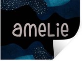 Muurstickers - Sticker Folie - Amelie - Pastel - Meisje - 160x120 cm - Plakfolie - Muurstickers Kinderkamer - Zelfklevend Behang XXL - Zelfklevend behangpapier - Stickerfolie