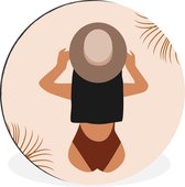 WallCircle - Tableau - Feuilles d'été Xxl - Multicolore - 120 X 120 Cm