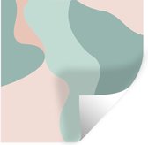 Stickers Stickers muraux - Été - Formes - Pastel - 100x100 cm - Feuille adhésive XXL