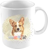 Diver Pet Honden Mok - Corgi Mok - Mok met Hond - Hondenliefhebber Cadeau - 325ml