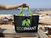 Ecophant Bag Shopper - Sac à provisions robuste Polyester - Noir
