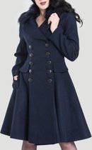 Mila Coat Navy in Swing Vintage Jaren 50 Stijl