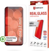 Displex Real Glass + Frame screenprotector voor iPhone 12 mini - transparant