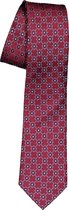 ETERNA smalle stropdas - bordeaux rood dessin - Maat: One size