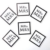 Onderzetter set Mr & Mrs 24-delig - trouwen - huwelijk - Mr & Mrs - bruiloft - onderzetter