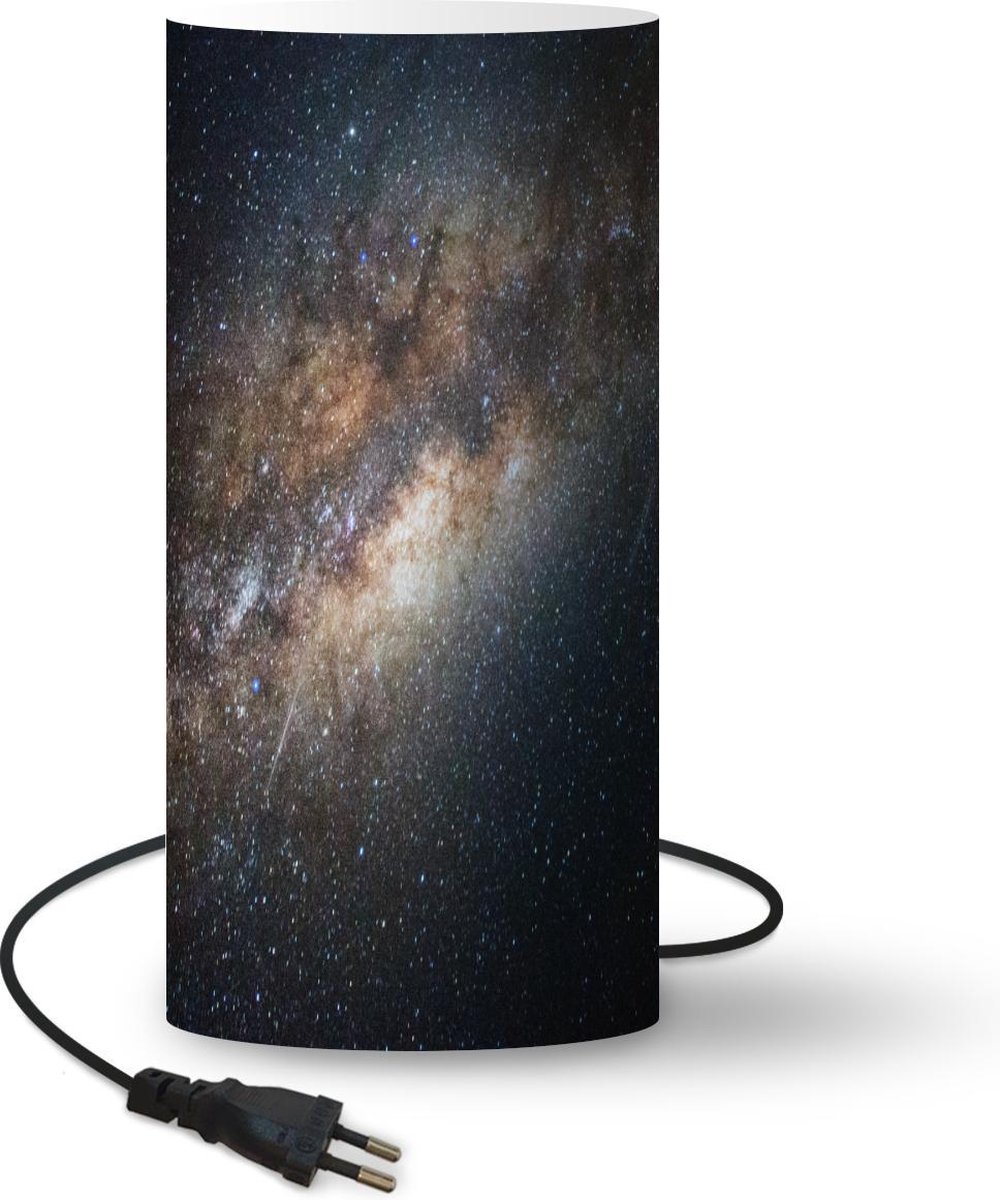 Lamp - Nachtlampje - Tafellamp slaapkamer - Sterrenhemel - Sterren - Lucht - 54 cm hoog - Ø24.8 cm - Inclusief LED lamp