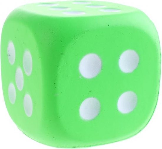 Afbeelding van het spel Dobbelsteen EVA foam 12 cm groen