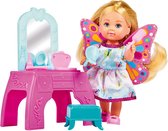 Evi Love Beauty Fairy / Doll As Fairy With Make-up Table / Chair And 9-piece