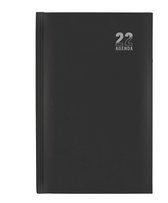 Aurora - bureau agenda - 2022 - dag per pagina (za/zo volledige pagina) - zwart - 14x21cm