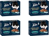 Felix - Kattenvoer - Heerlijke Reepjes Visselectie - 12x80 gram per 4 verpakkingen