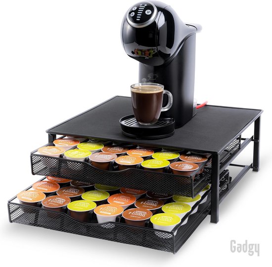 Porte-capsule Gadgy avec 2 tiroirs pour 72 tasses Dolce Gusto - Porte-  Tasses à café -... | bol.com