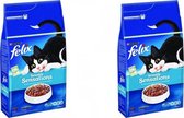 Felix - Kattenvoer - Sensations droog vis - 4 KG - per 2 verpakking