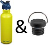 Klean Kanteen Classic Sport Cap green apple 800ml & Loopcap