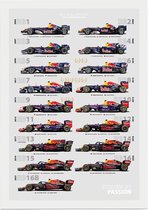 Red Bull Racing - Evolution of a Race Car (2021 / Light) - Posterpapier - 29.7 x 42 cm (A3)