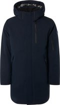 Qubz Jas Jacket Long Fit Hood Q03650910 037 Navy Mannen Maat - L