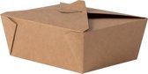 Use.green Kraftpapier rechthoekige doos Groot, 100% composteerbaar, Disposable, wegwerp artikel, eenmalig gebruik, 
 Milieuvriendelijk papier, Ideaal voor Restaurants, Picknick, Ta