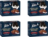Felix - Kattenvoer - Heerlijke Reepjes Farm Selectie - 12x80 gram per 4 verpakkingen