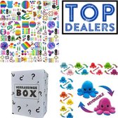 Fidget Toys - Mystery box - Surprise - 40 Stuks - tik tok - wacky tracks - simple dimple - pop it - fidget pakket - mood octopus - emotie knuffel - super cadeau - verassing pakket