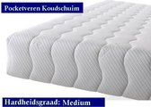 Aloe Vera - Tweepersoons matras - Pocketvering met HR 45 koudschuim- 21 cm - Gemiddeld ligcomfort - 150x210/21