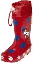 Playshoes regenlaarzen rood met blauwe stippen
