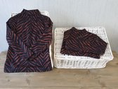 Tops shirt met een hippe zebra print 110/116