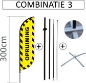 Proflag Beachflag Convex S - 60x240 cm. - OPRUIMING
