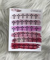 Mimi Mira Creations Functional Planner Stickers Crosses 11
