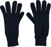 Sarlini | Unisex gevoerde gebreide handschoenen | Navy