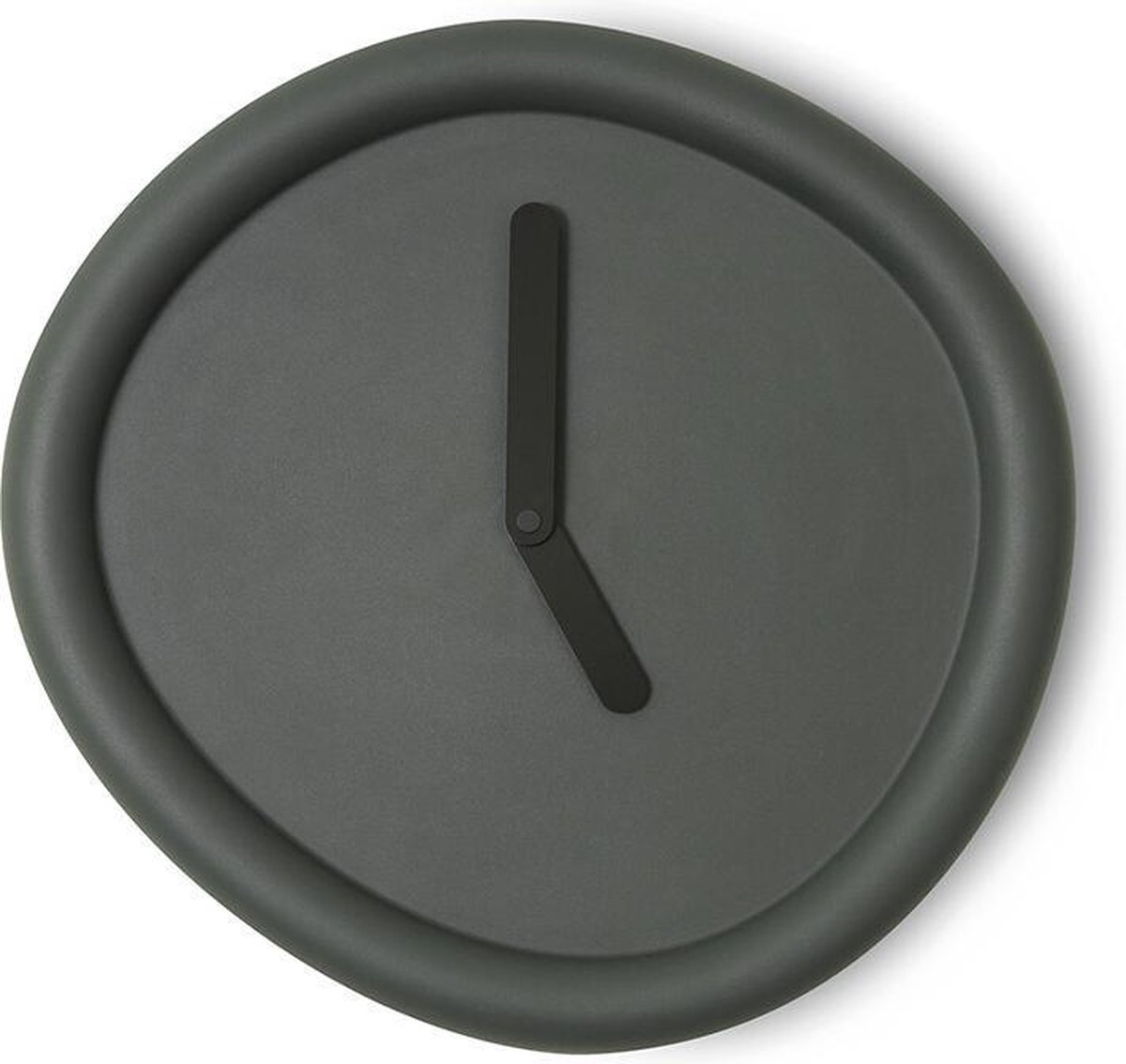 Ronde Klok Diepgroen / Round Clock Deepgreen- Design klok Werkwaardig