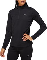 Asics Core LS 1/2 Zip Winter  Sportshirt - Maat L  - Vrouwen - zwart