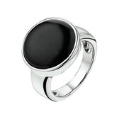 The Jewelry Collection Ring Onyx - Zilver