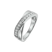 The Jewelry Collection Ring Zirkonia - Zilver