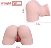 Levensechte Sekspop Mega Masturbator - Realistische Vagina en Anus - Sexlichaam van 7.5KG - BlyeLove®