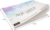 Nassau Fine Art Aquarelpapier A4 | 20 vellen | Dikte: 300 g/m² | Aquarelblok om te schilderen met aquarellen & gemengde technieken